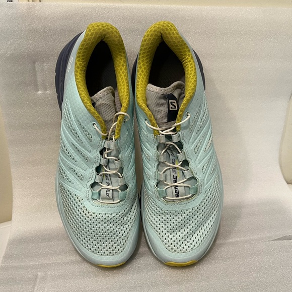 Salomon Vibe mint blue green sneakers size 8 worn only a few times - Picture 12 of 13